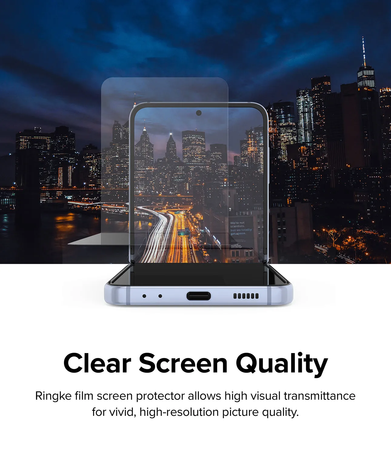 Galaxy Z Flip 4 Screen Protector | Dual Easy Film