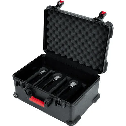 Gator GTSA-MICW7 ATA-Molded Polyethylene Case w/ Foam Drops for up to 7 Wireless Microphones