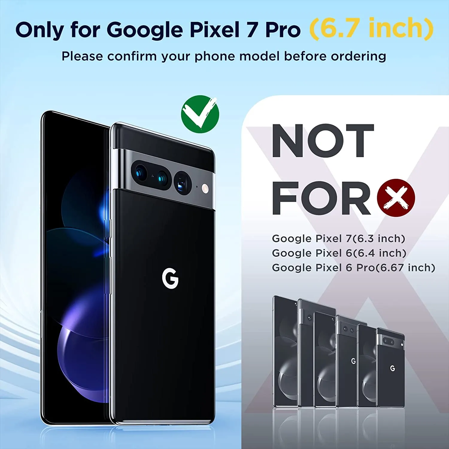 Google Pixel 7 Pro Clear Shockproof Bumper Case