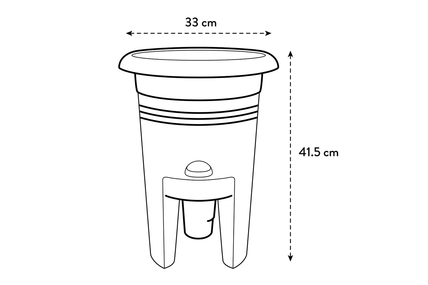 Green Basics strawberry pot