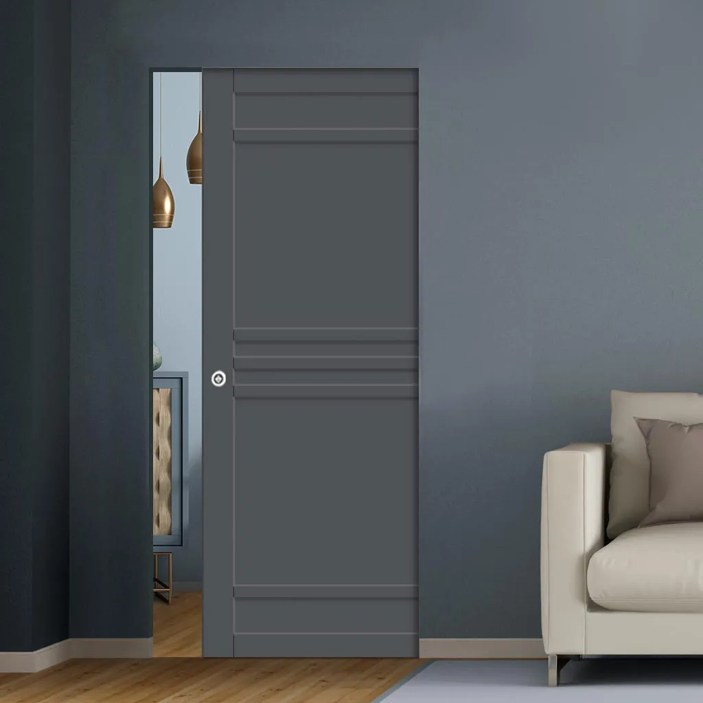 Handmade Eco-Urban® Colorado 6 Panel Single Absolute Evokit Pocket Door DD6436 - Colour & Size Options