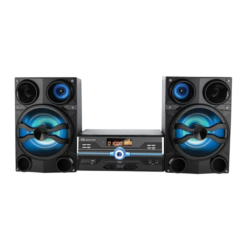 HiFi Multimedia Audio System with Bluetooth and AUX/USB/Mic Inputs -HiFi Audio System