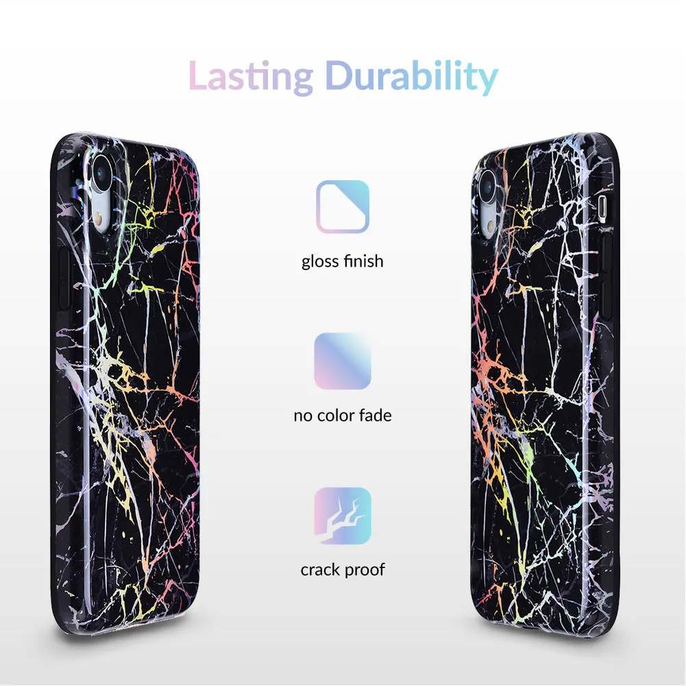 Holo Black Marble iPhone Case