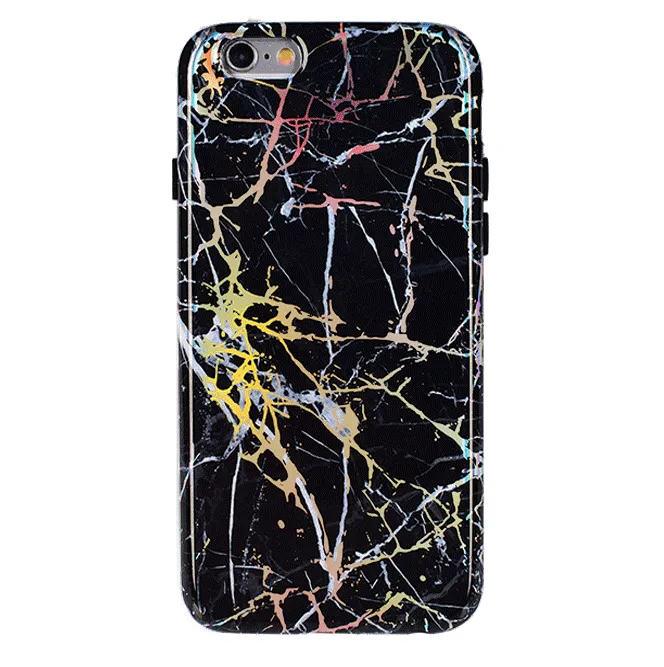 Holo Black Marble iPhone Case