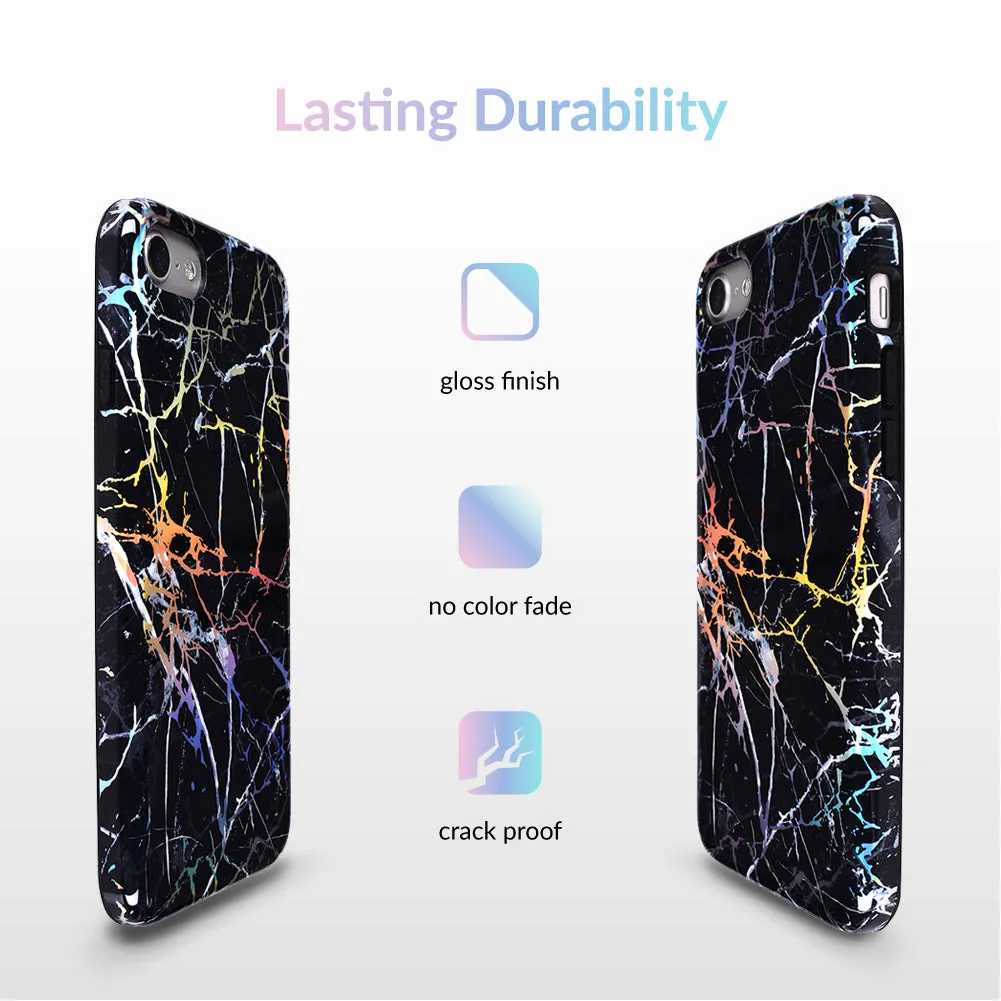 Holo Black Marble iPhone Case