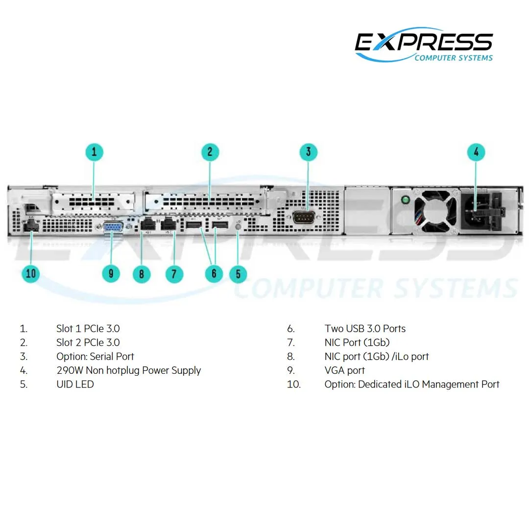 HPE ProLiant DL20 Gen10 4SFF Server Chassis | P06963-B21