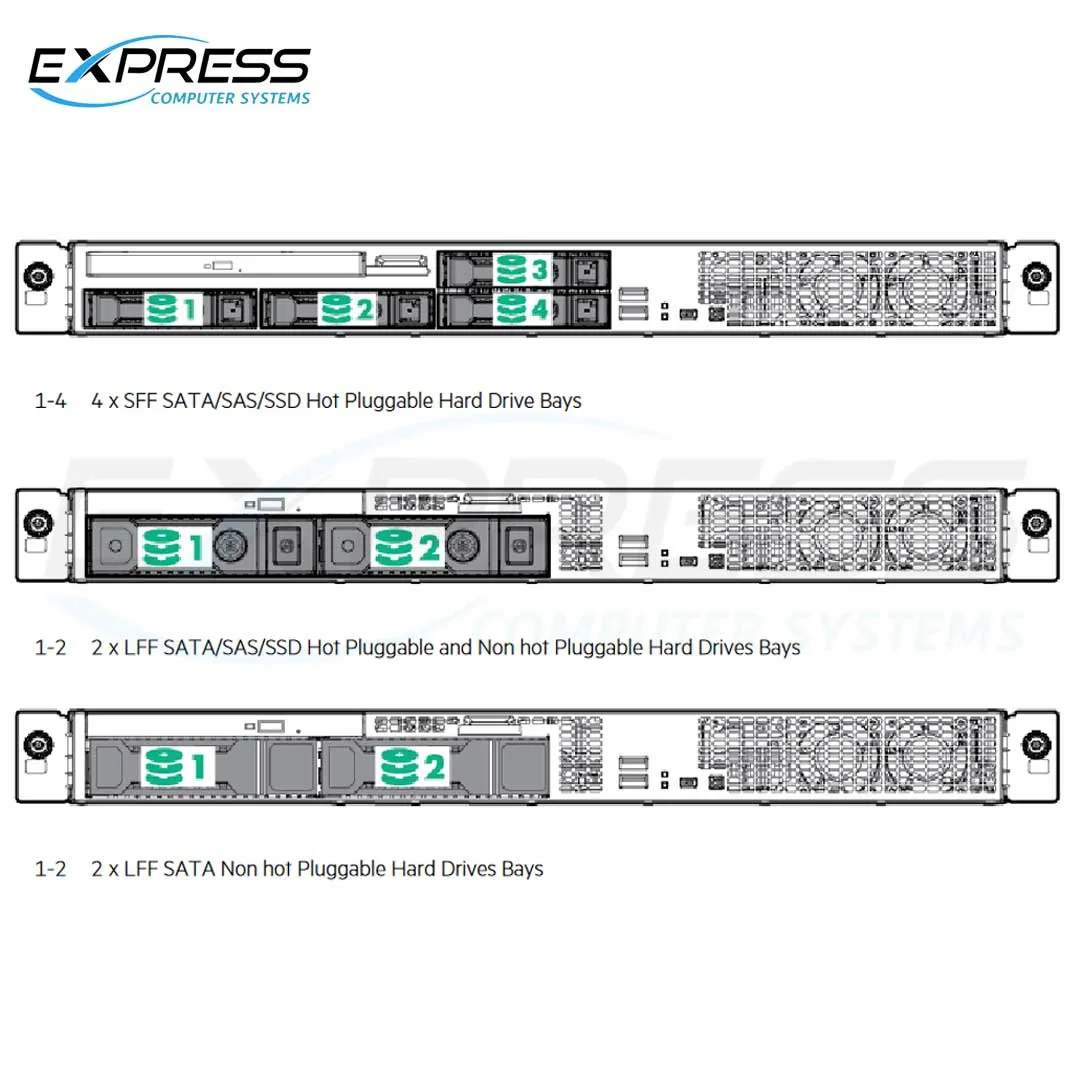 HPE ProLiant DL20 Gen9 2LFF Server Chassis | 819785-B21