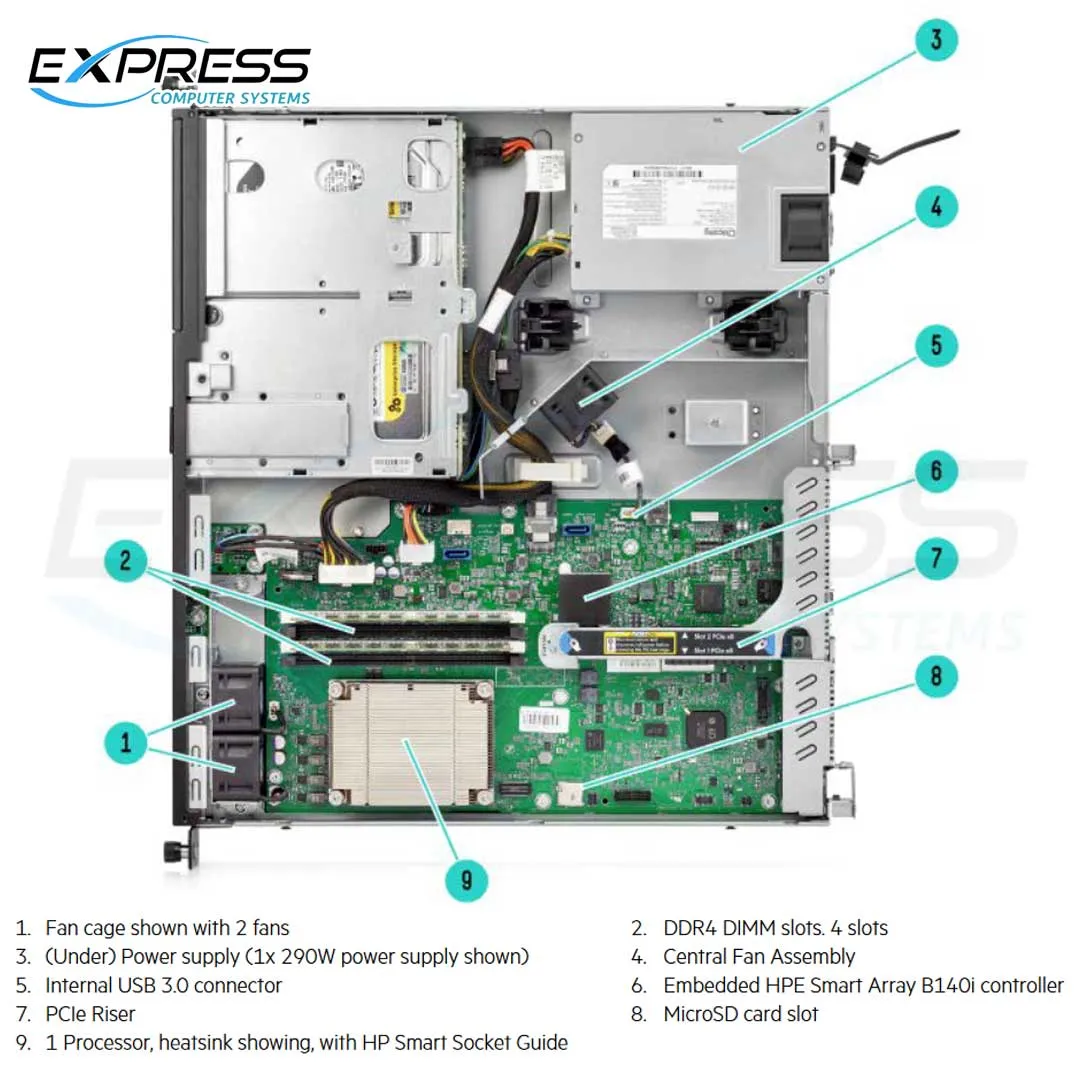 HPE ProLiant DL20 Gen9 4SFF Server Chassis | 819786-B21