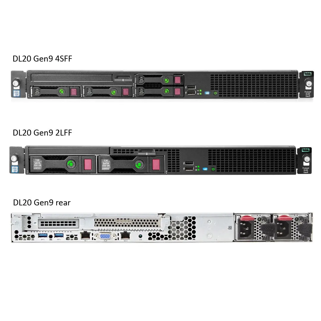 HPE ProLiant DL20 Gen9 4SFF Server Chassis | 819786-B21