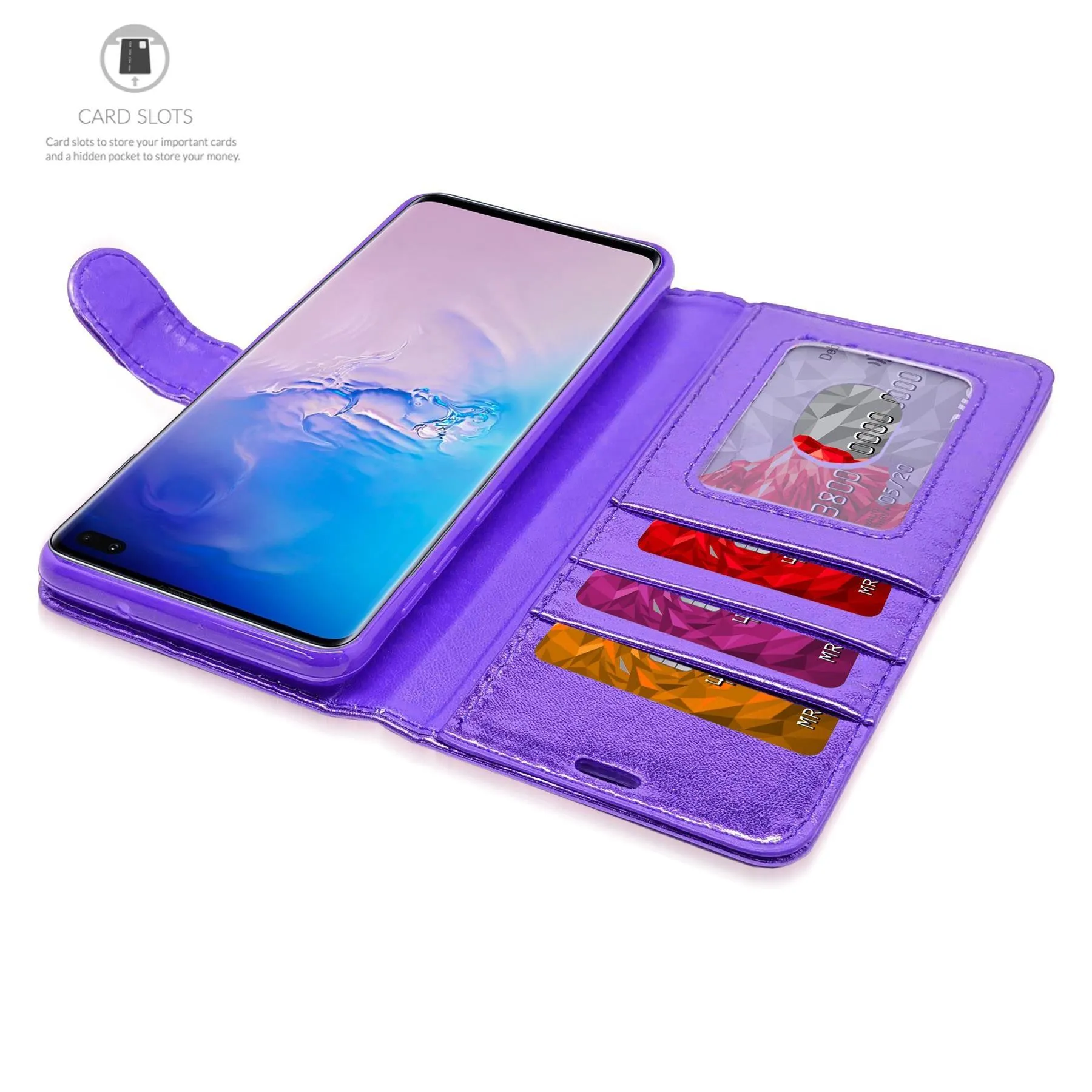 Huawei P30 Lite Flip Folio Book Wallet Case