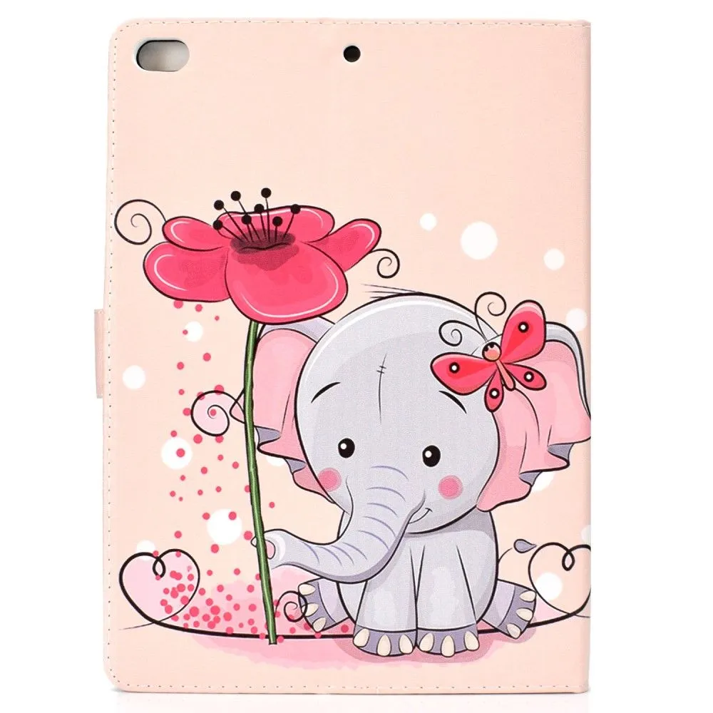 iPad 10.2 (2021) / Air (2019) cool pattern leather flip case - Elephant