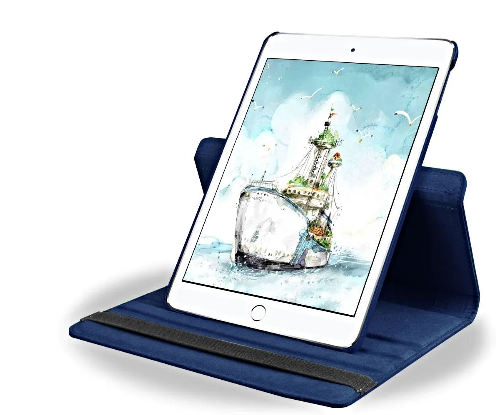 iPad 2 Case 360 Degree Rotating Stand Smart Case Protective Cover With Auto Wake Up/Sleep Feature For Apple iPad 2