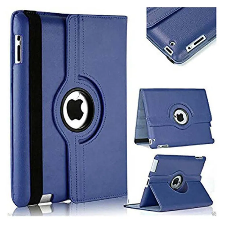 iPad 2 Case 360 Degree Rotating Stand Smart Case Protective Cover With Auto Wake Up/Sleep Feature For Apple iPad 2