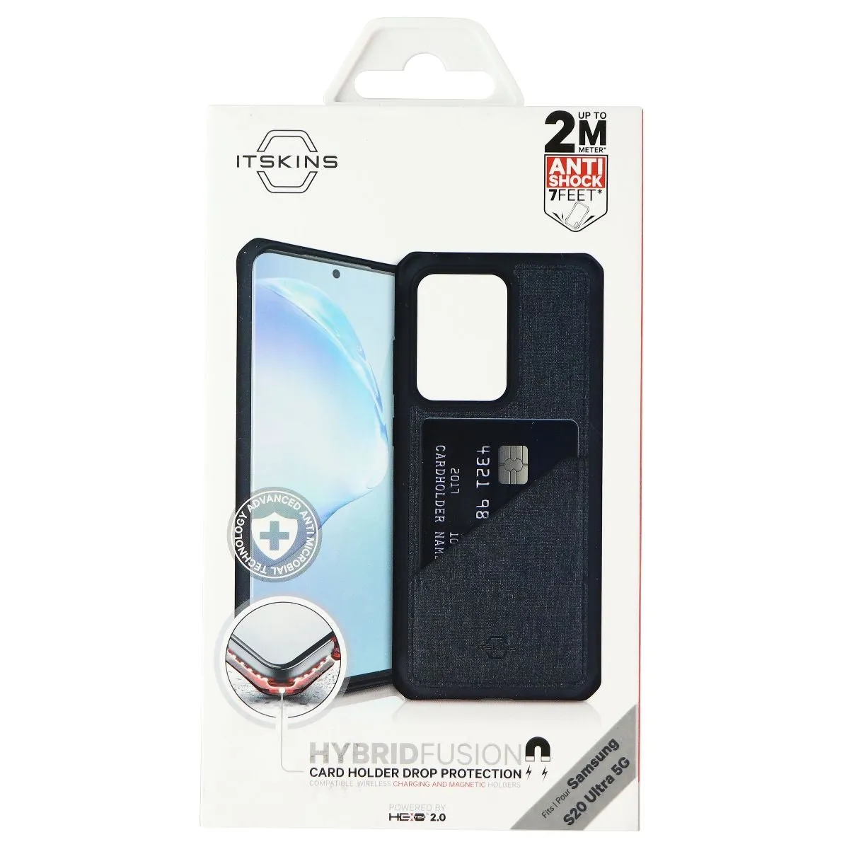 ITSKINS Hybrid Fusion Protective Phone Case for Galaxy S20 Ultra - Kaki Grey