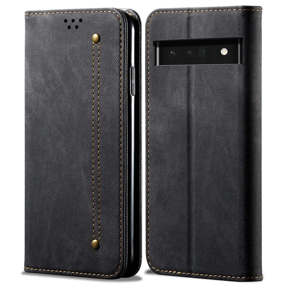 Jeans Google Pixel 6 Pro Flip case - Black