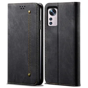 Jeans Xiaomi 12X / 12 Flip case - Black