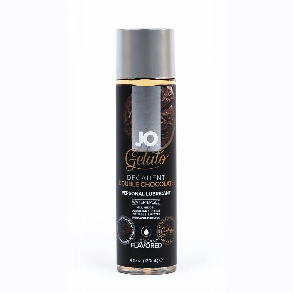 JO Gelato Decadent Double Chocolate Flavored Water-Based Lubricant 4 oz.