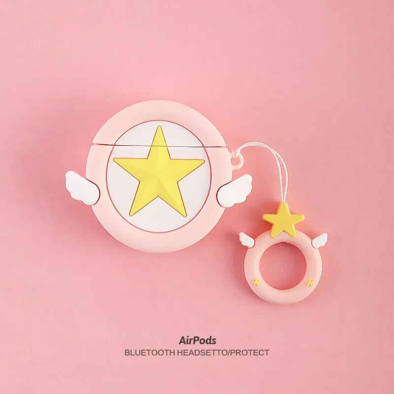 Kawaii AirPods Case Cardcaptor Sakura Star Wand