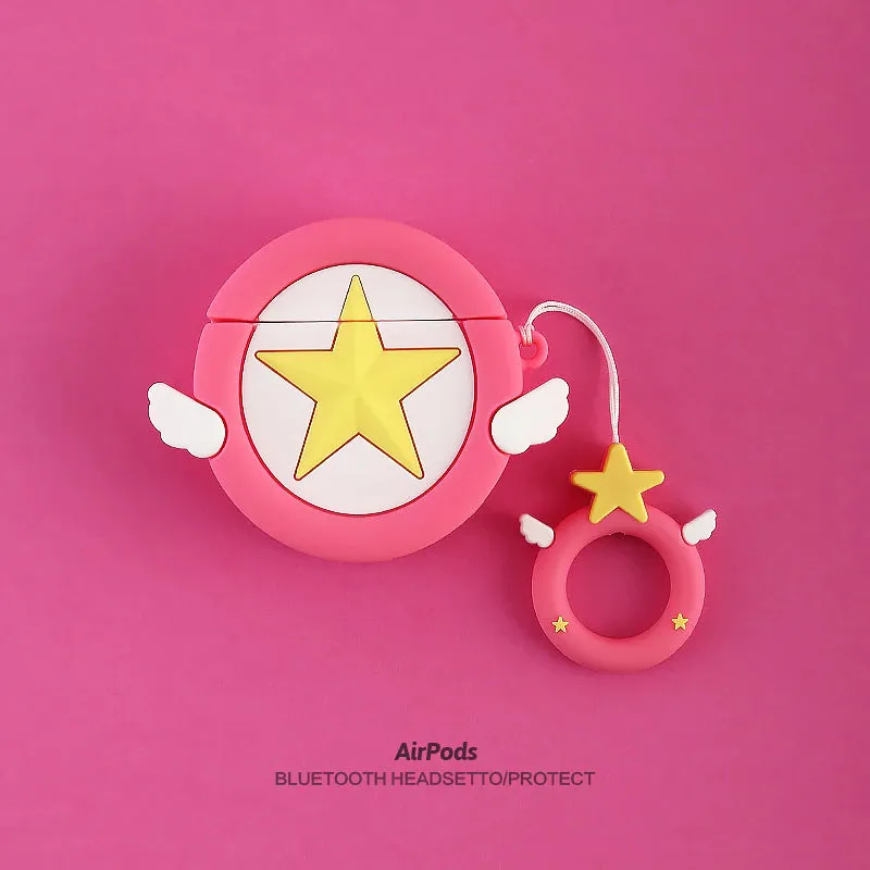 Kawaii AirPods Case Cardcaptor Sakura Star Wand