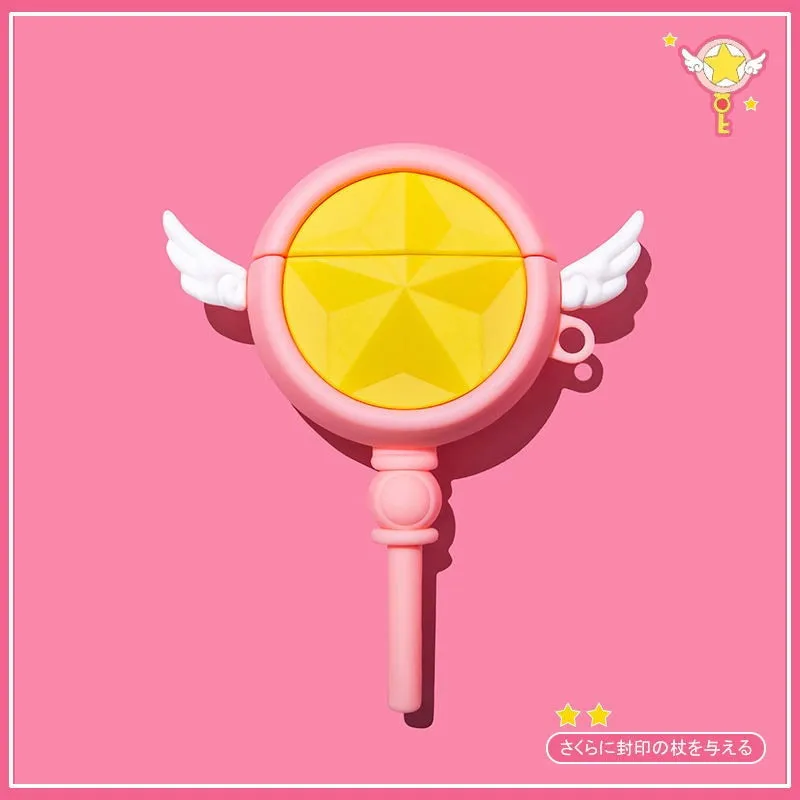 Kawaii AirPods Case Cardcaptor Sakura Star Wand