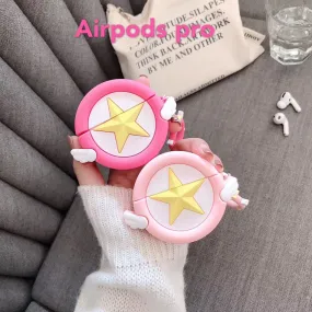 Kawaii AirPods Case Cardcaptor Sakura Star Wand