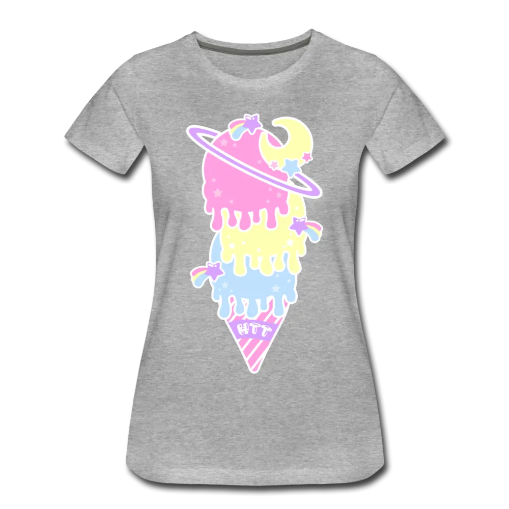 Kawaii cosmic melty ice cream Women’s Premium T-Shirt