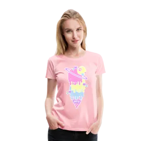 Kawaii cosmic melty ice cream Women’s Premium T-Shirt