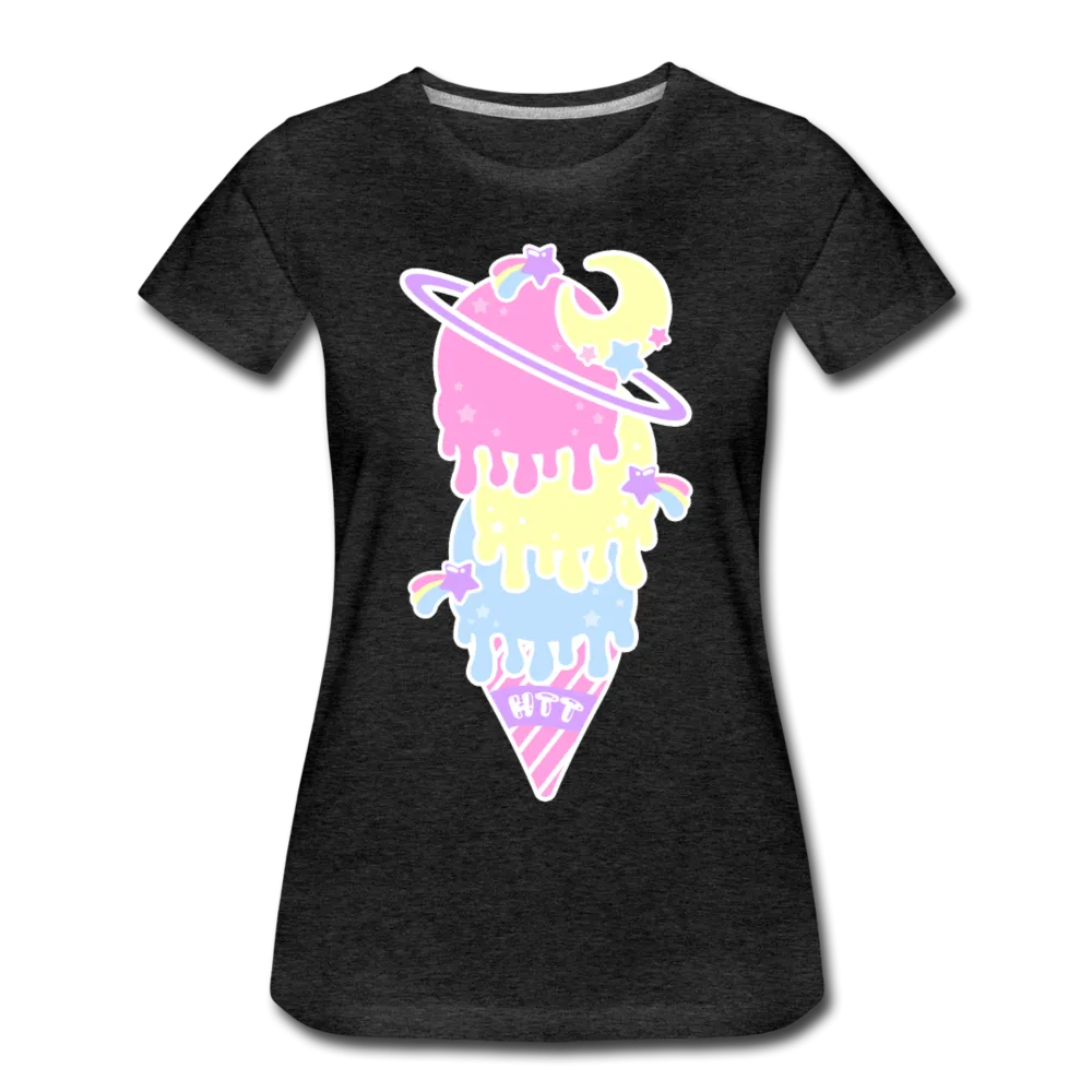 Kawaii cosmic melty ice cream Women’s Premium T-Shirt