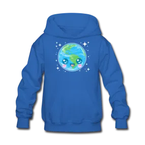 Kids' Kawaii Earth Hoodie