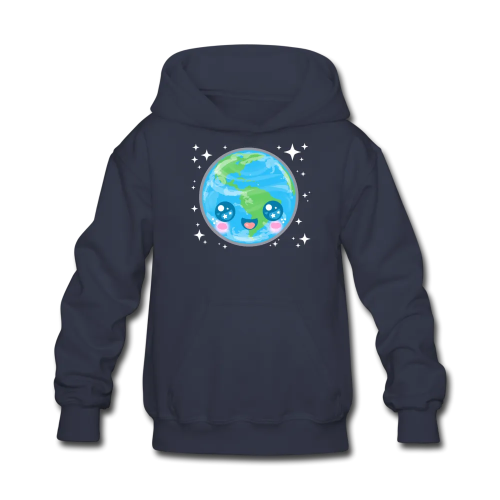 Kids' Kawaii Earth Hoodie