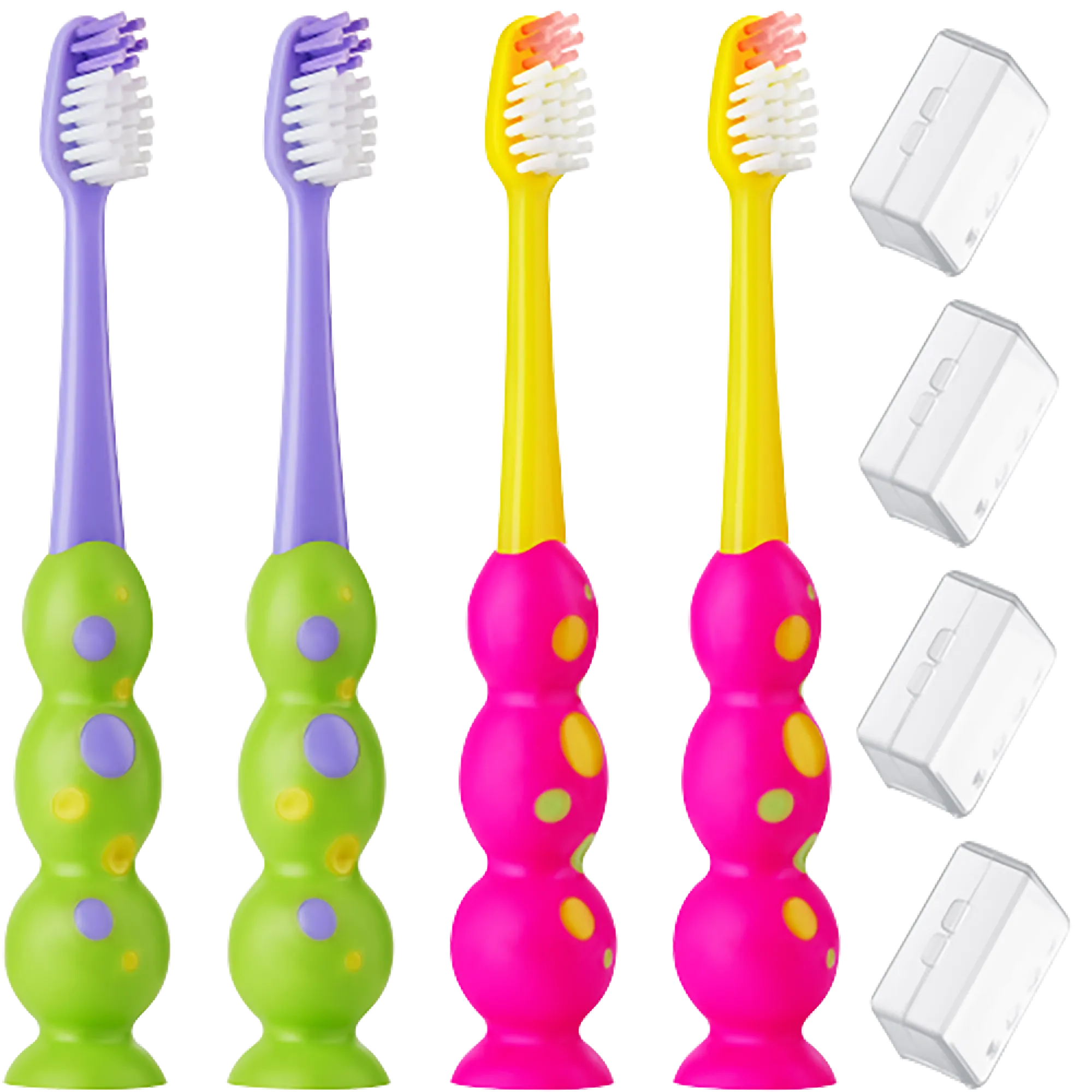 Kids Toothbrushes with Suction Cup