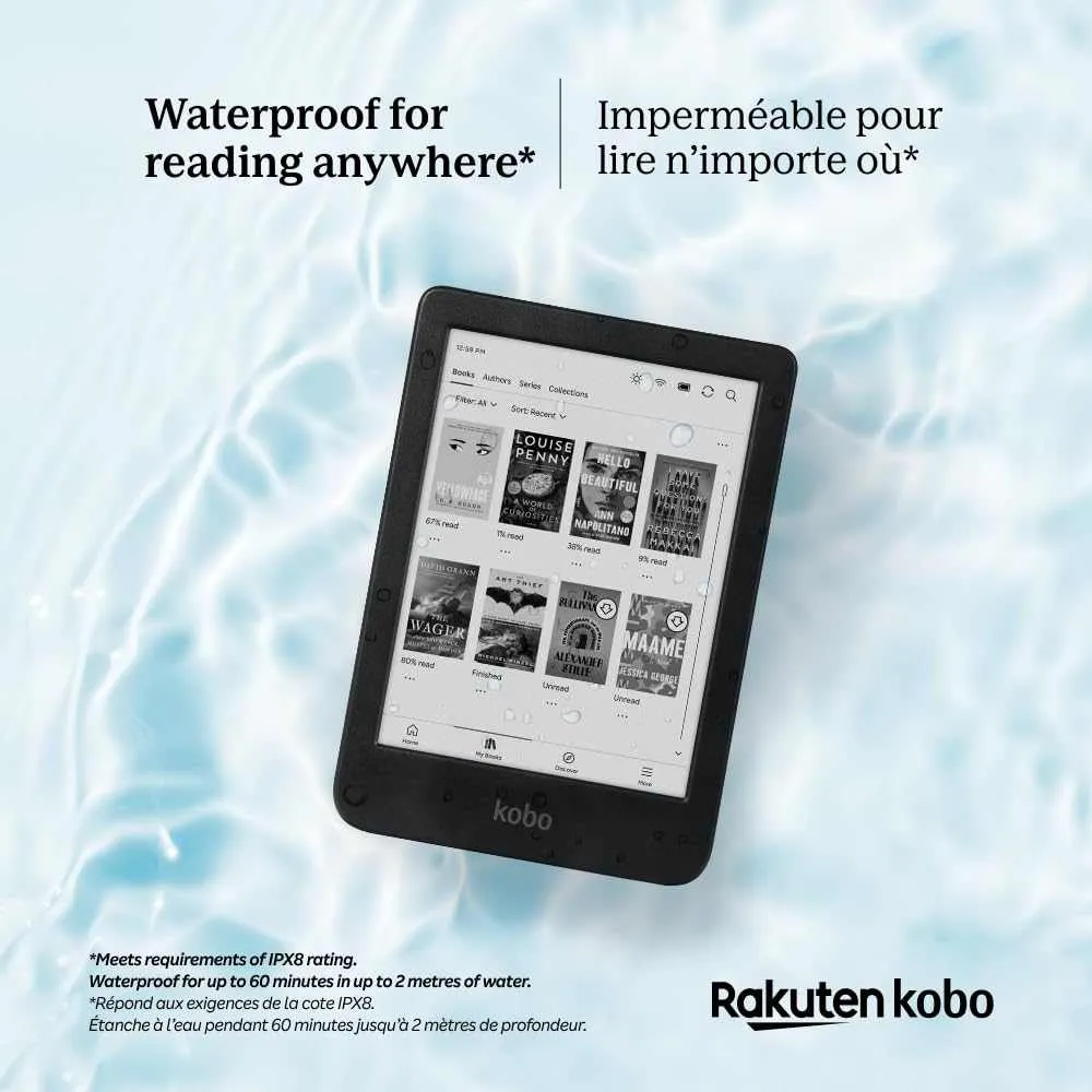 Kobo Clara BW | eReader | 6” Glare-Free Touchscreen.