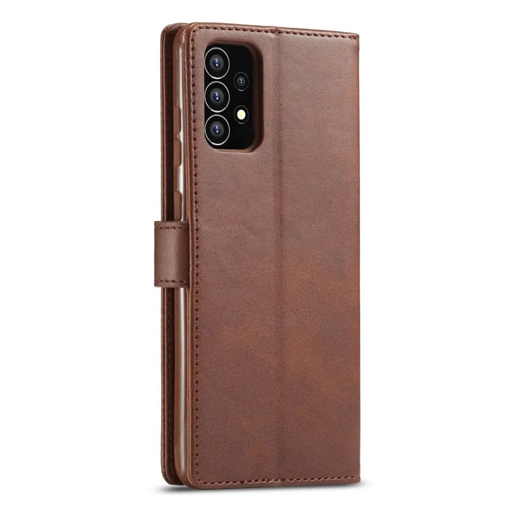 LC.IMEEKE Samsung Galaxy A53 5G Flip Case - Dark Brown