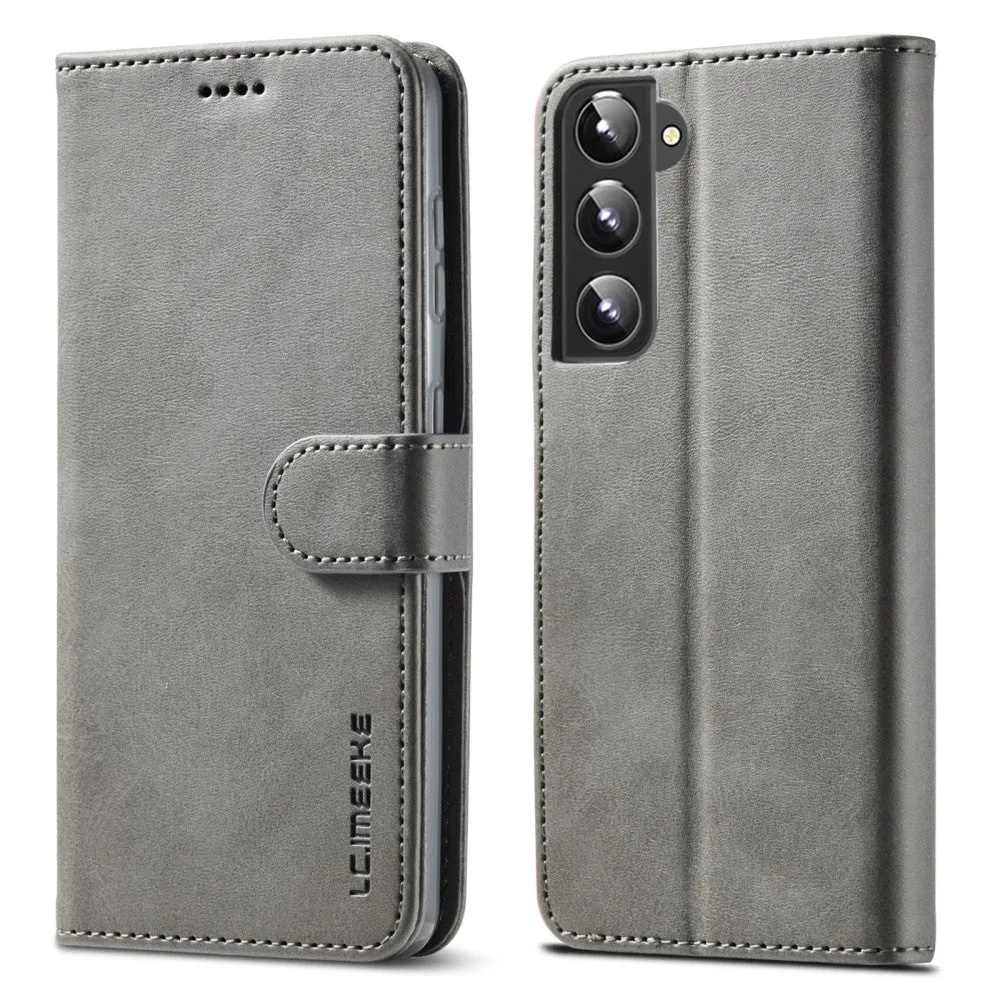 LC.IMEEKE Samsung Galaxy S21 Plus 5G Flip Case - Grey