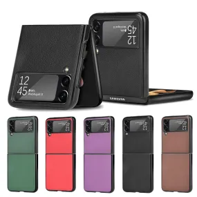 Leather Galaxy Z Flip Case