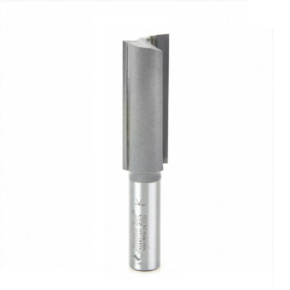 Left Hand Straight Plunge Router Bit | 2 Flute | Various Dia x 2" x 1⁄2 Shank | 45441-LH | 738685454411