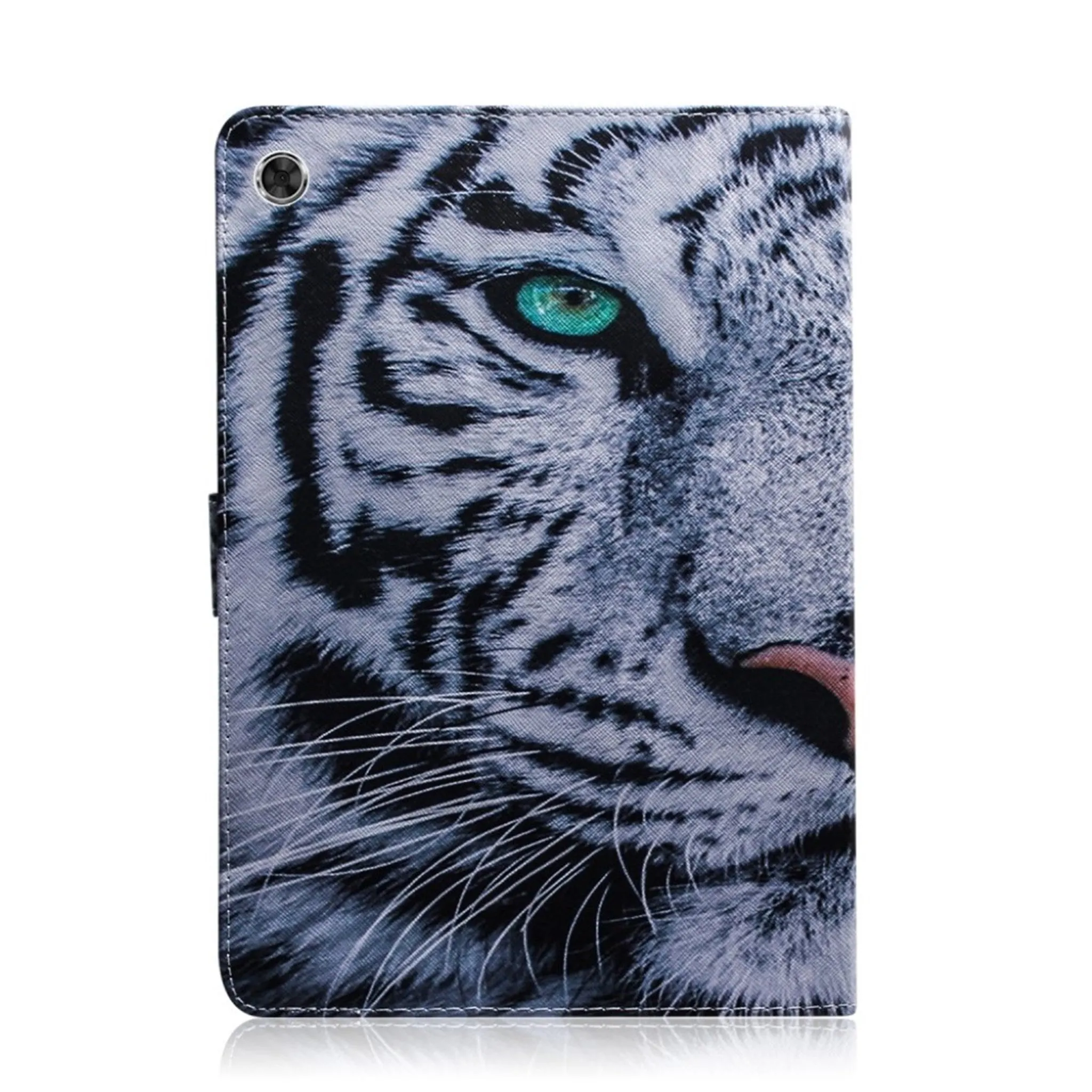 Lenovo Tab M10 FHD Plus patterned leather case  - Tiger