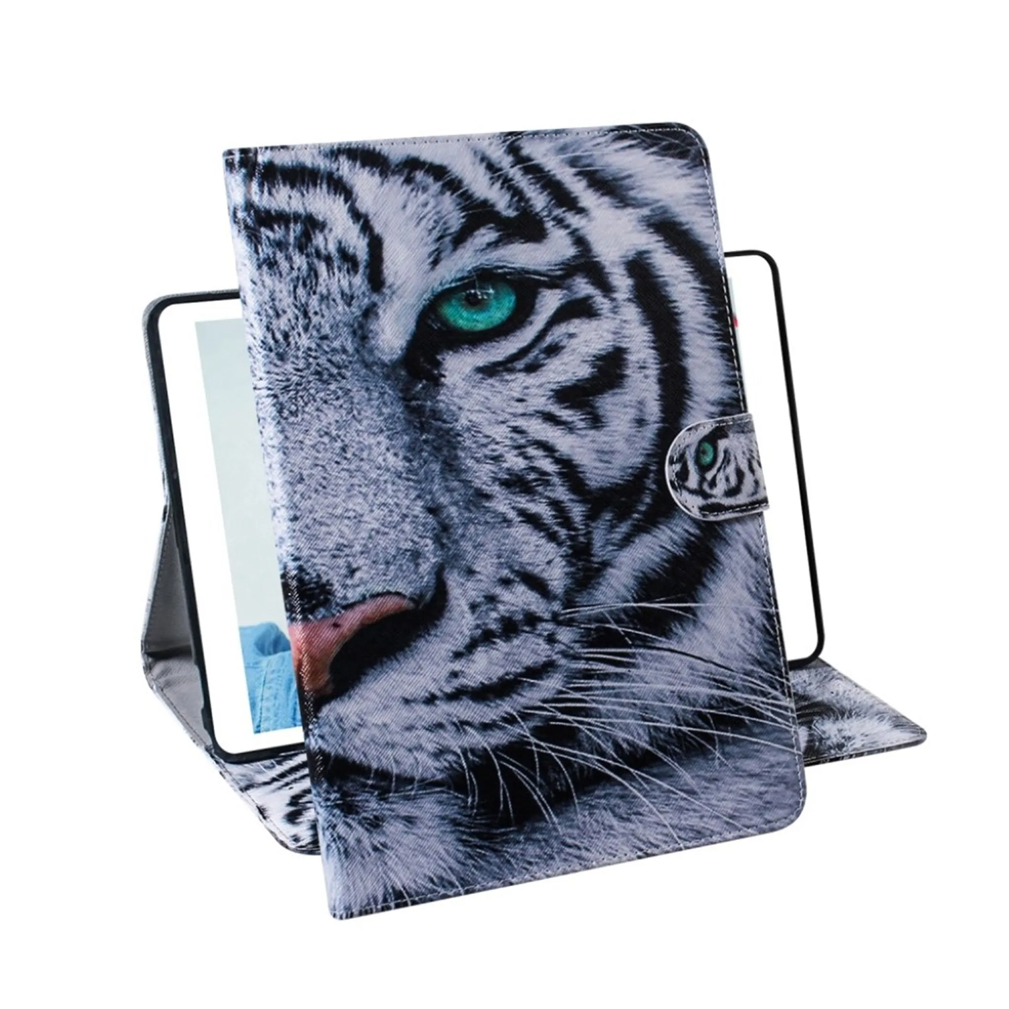 Lenovo Tab M10 FHD Plus patterned leather case  - Tiger