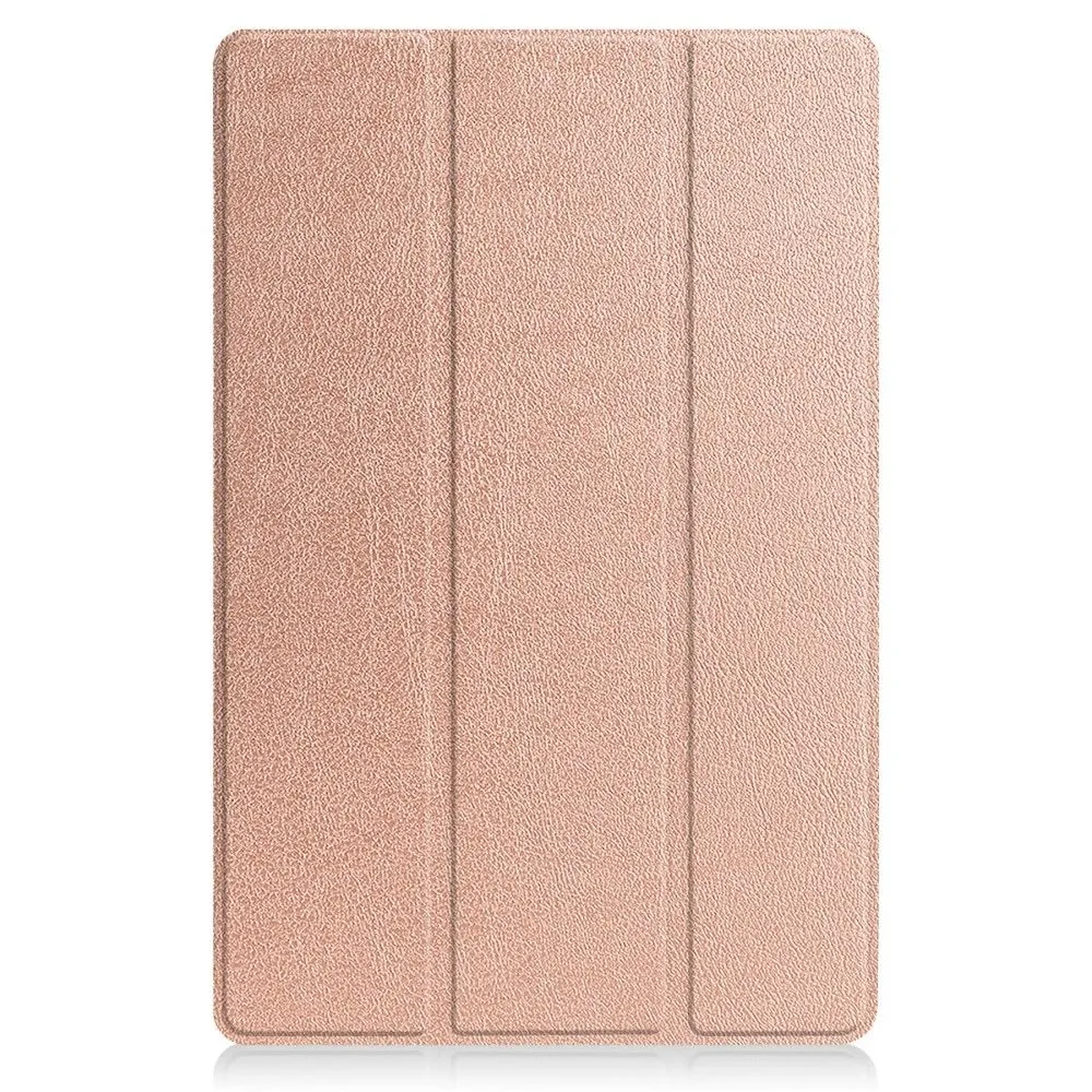 Lenovo Tab P12 Pro tri-fold leather flip case - Rose Gold