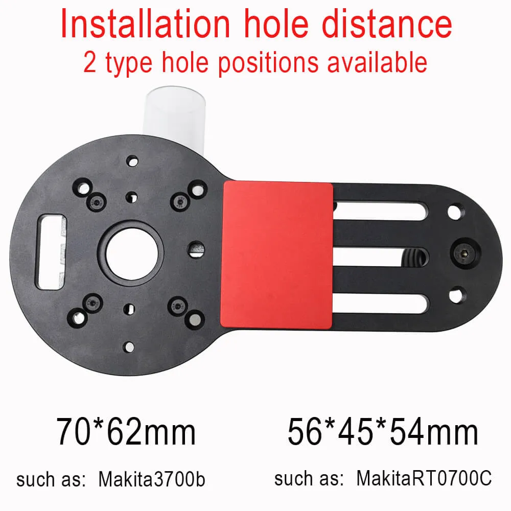 Levoite™ Compact/Trim Router Base Plate with Handles