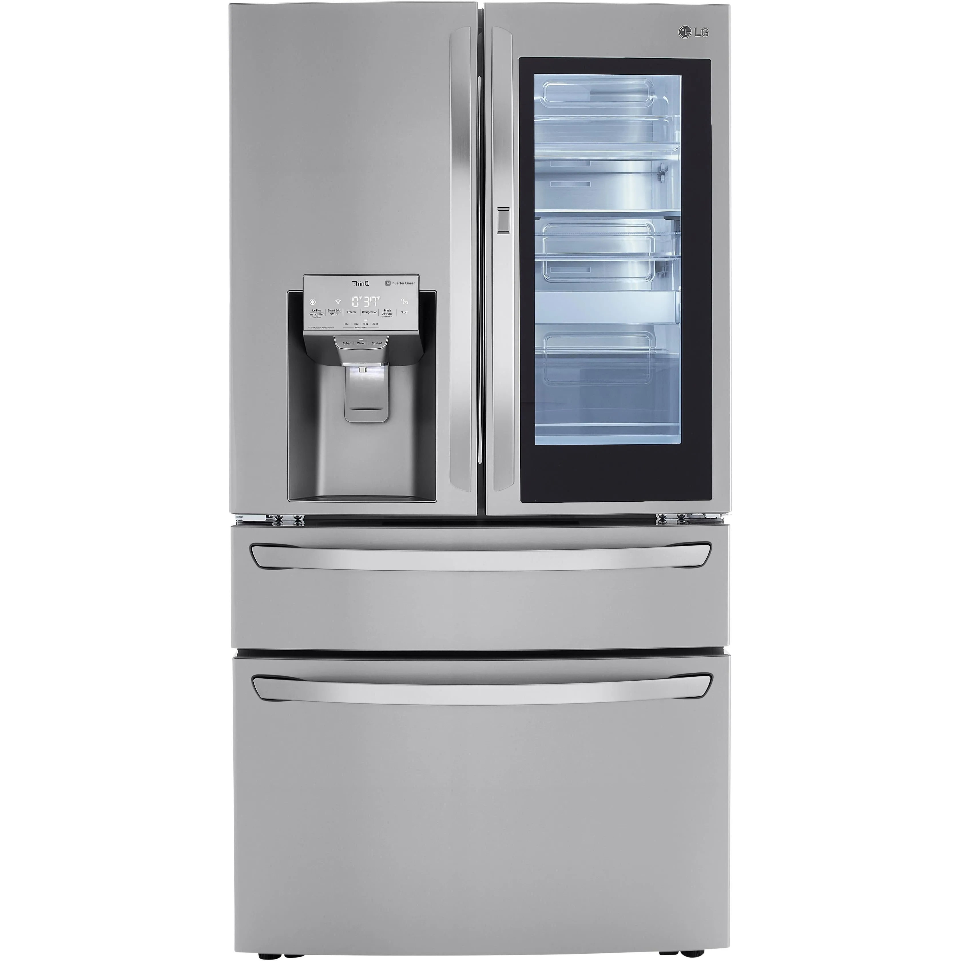 LG 30 cu. ft. French 4-Door Refrigerator with InstaView™ Door-in-Door® LRMVS3006S