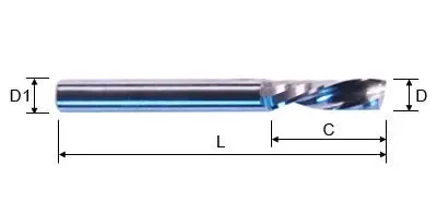 LMT Belin - 12317 1/8 inch Cut Diameter Downcut Router Bit