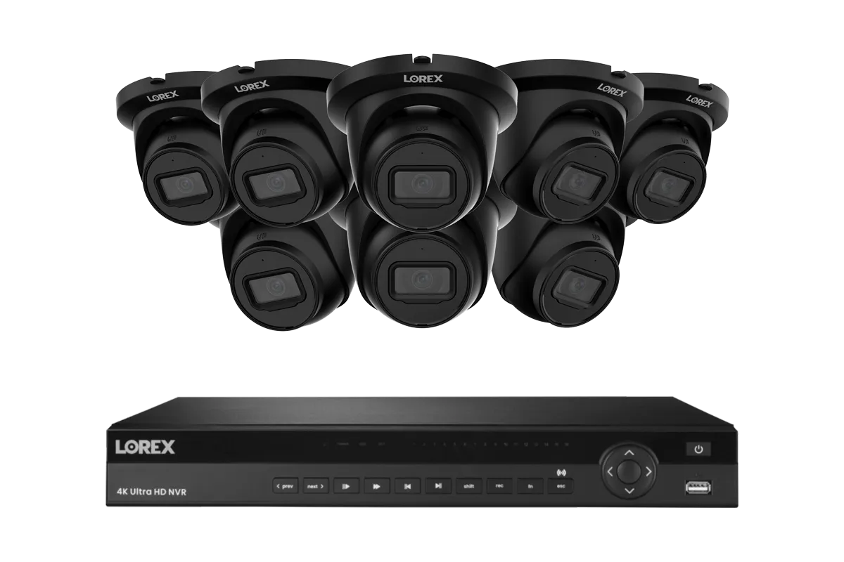 Lorex Elite Series 4K 16 Camera Capable 4TB Wired NVR System with 4MP (2K) A4 IP Turret Cameras