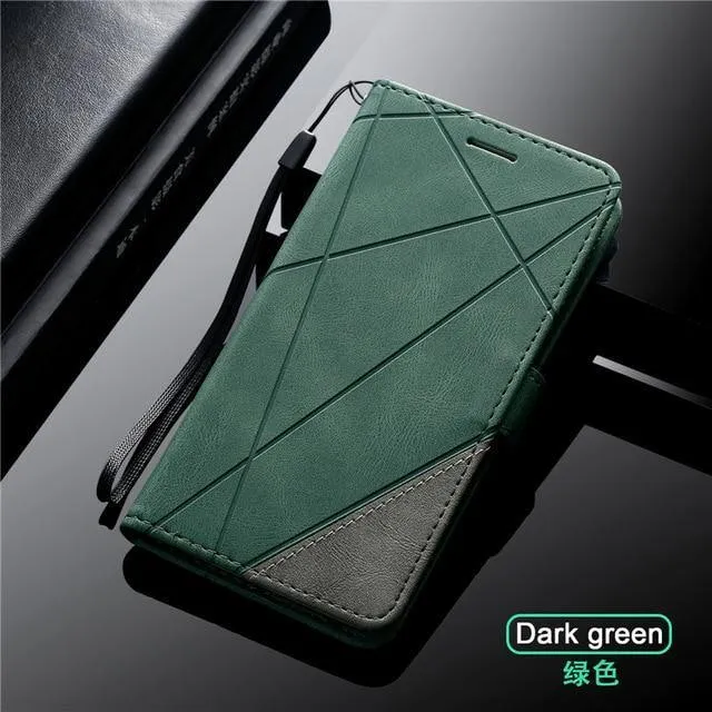 Magnetic Leather Wallet Case For iPhone