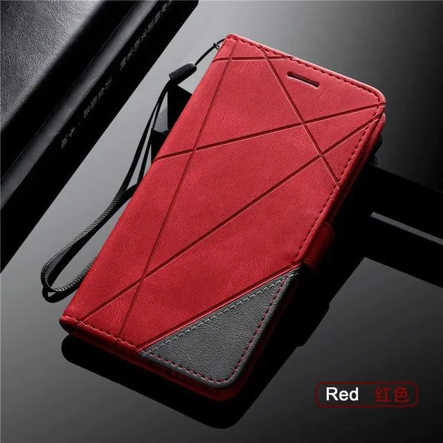 Magnetic Leather Wallet Case For iPhone