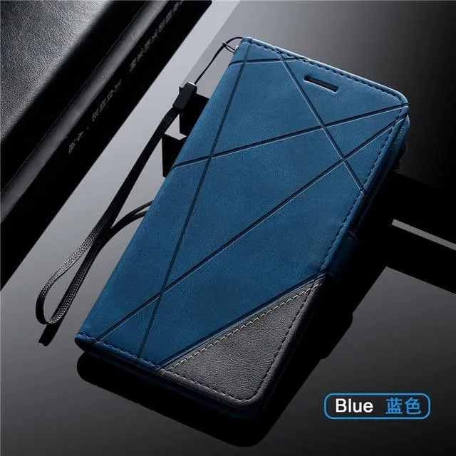 Magnetic Leather Wallet Case For iPhone