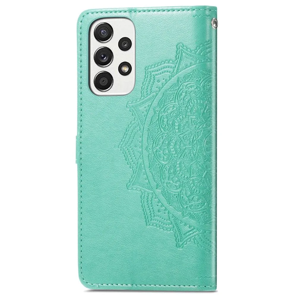 Mandala Samsung Galaxy A73 Flip case - Green