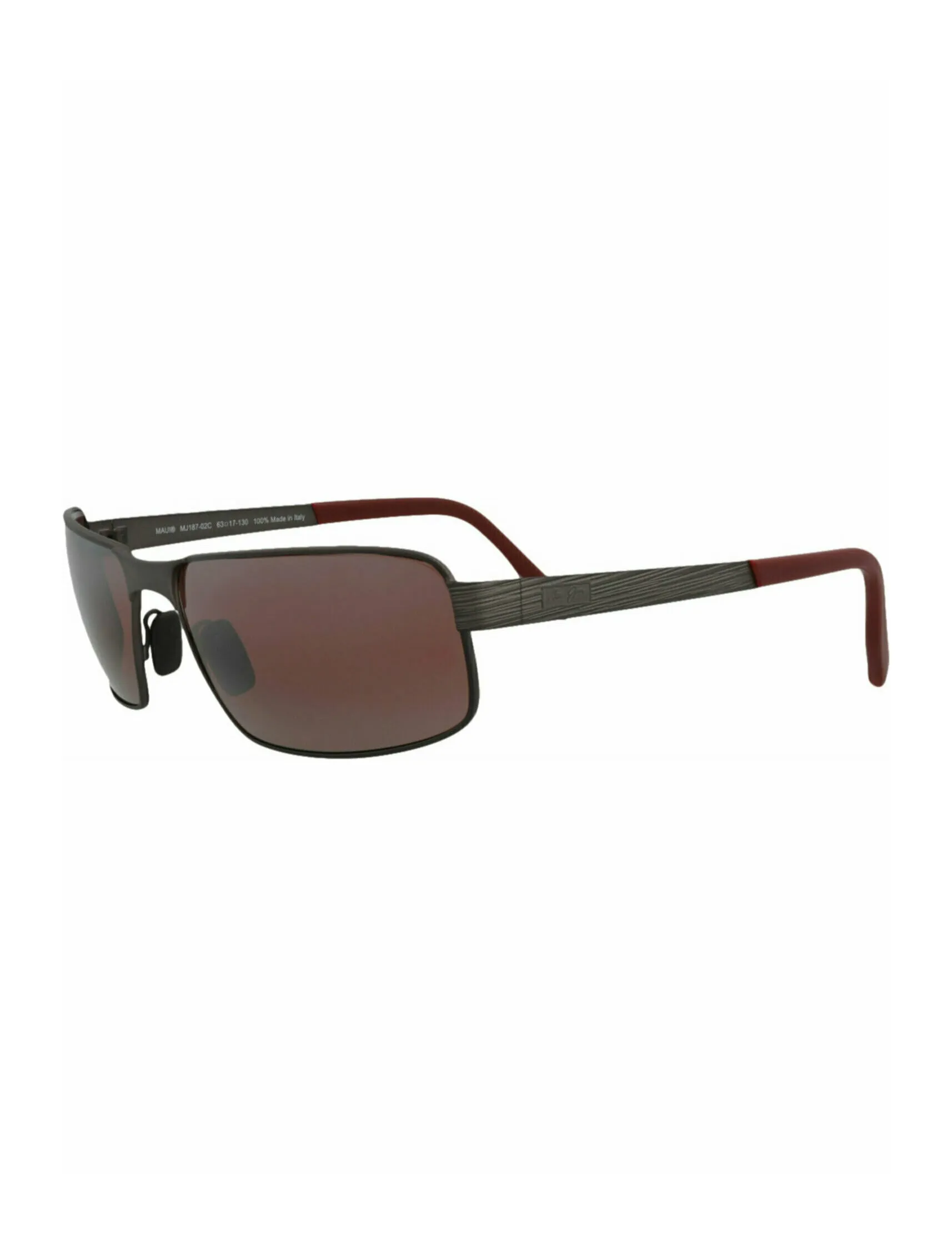 Maui Jim Square-Frame Monel Polarized Sunglasses