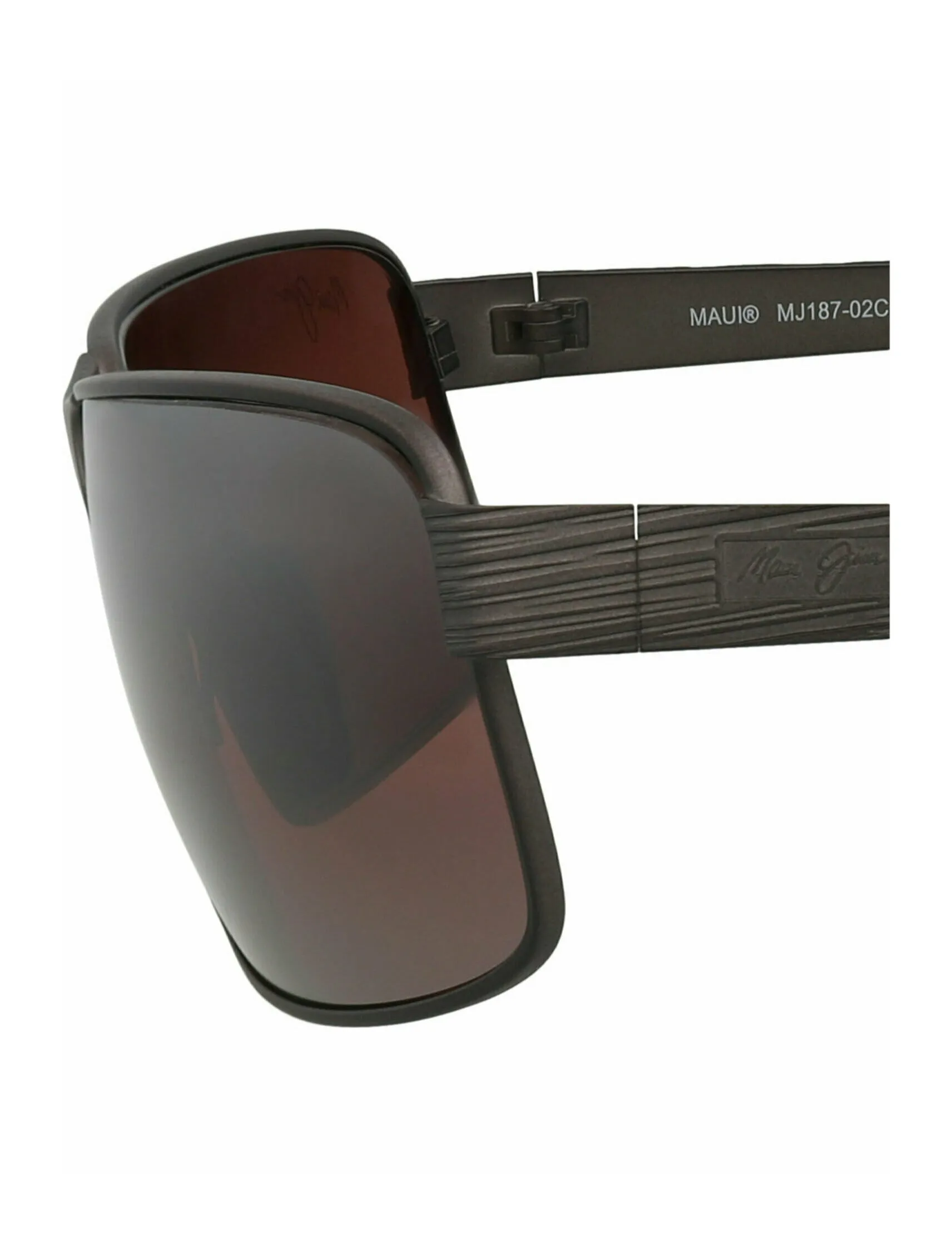 Maui Jim Square-Frame Monel Polarized Sunglasses