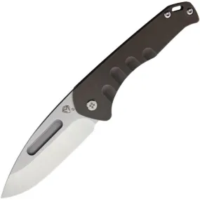 Medford Praetorian Slim Framelock 3.25" tumbled S35VN Bronze Anodized Titanium